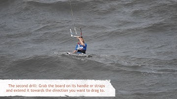 Waterstart preliminary practice - Learn Kitesurfing Online Video Tutorial