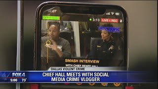 Dallas police chief meets with social media journalist in effort to combat violent crime