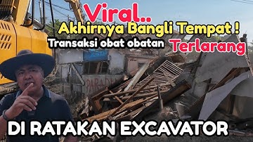 MANTAP‼️AKHIRNYA BANGLI TEMPAT JUAL NARKOBOY DI DESA WADAS KARAWANG DIRATAKAN EXCAVATOR