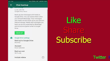 How To Backup Whatsapp Chats, Images, Any Video On Your Google Drive Account