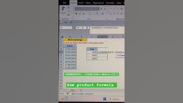 SUMPRODUCT function in Excel #viral #trending #shortsfeed #shorts #microsoft #short #ytshorts