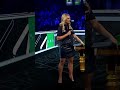 Katie Shanahan blonde hot Snooker presenter short leather skirt and heels #shorts #viral #fy #fyp