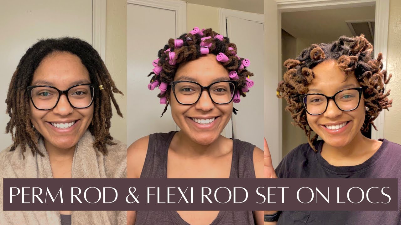 Perm Rod & Flexi Rod Set on Locs LOC JOURNEY YouTube