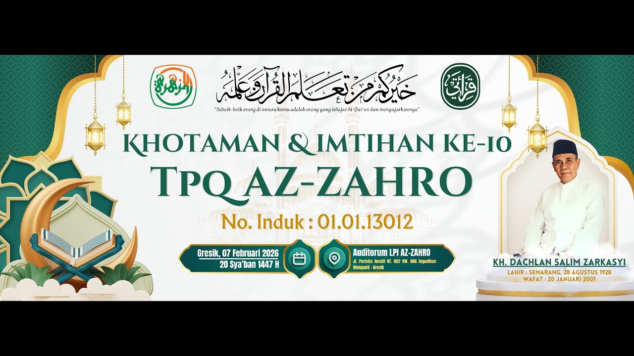 Khotaman dan Imtihan ke-10 TPQ AZ-ZAHRO