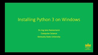 Toolchain Setup - Installing Python3 on Windows