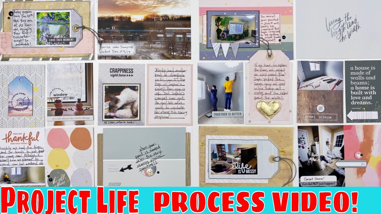 Project Life 2020 week 1 Process - YouTube