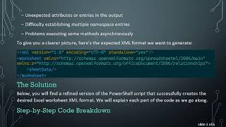 How to Create an Empty Excel Worksheet-XML Using XmlTextWriter in PowerShell
