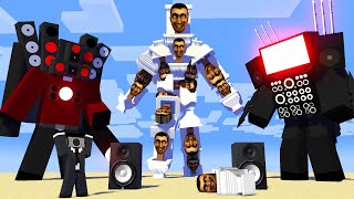 SKIBIDI TOILET MECHA BOSS VS TITAN SPEAKERMAN AND TV MAN - Minecraft skibidi toilet