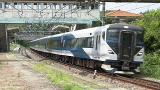 【4K 60P】E257系2000番台、5000番台(あずさ83号) 信濃境駅にて