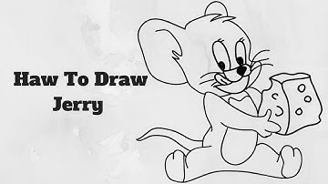 How to Draw Jerry Mouse Easy Step by Step for kids
