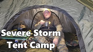 Severe Storm Tent Camp, Lightning and Thunder, Tent Camping