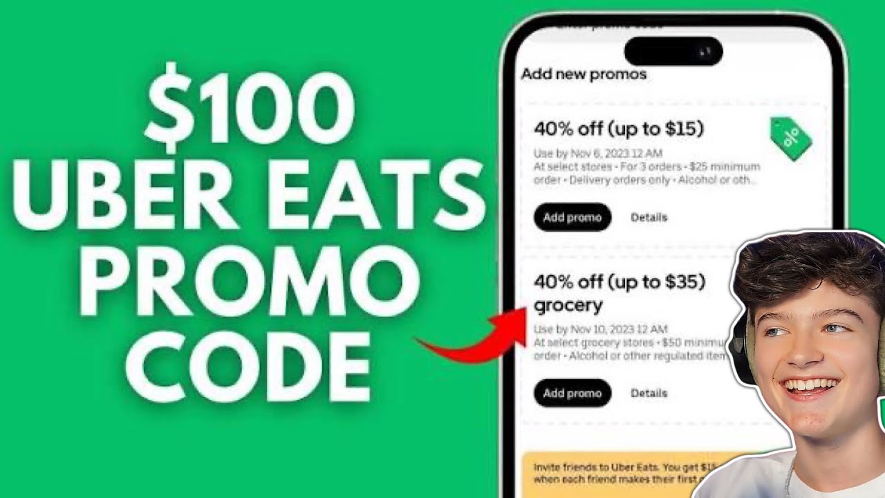 Uber Eats Promo Code 2026 🍔 How to get $100 NOW! WORKING Uber Eats ...