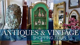 Antiques Vintage Luxury Interior Design Shop Peaceful Walking Tour! TIMELESS Home Decor Furniture NC