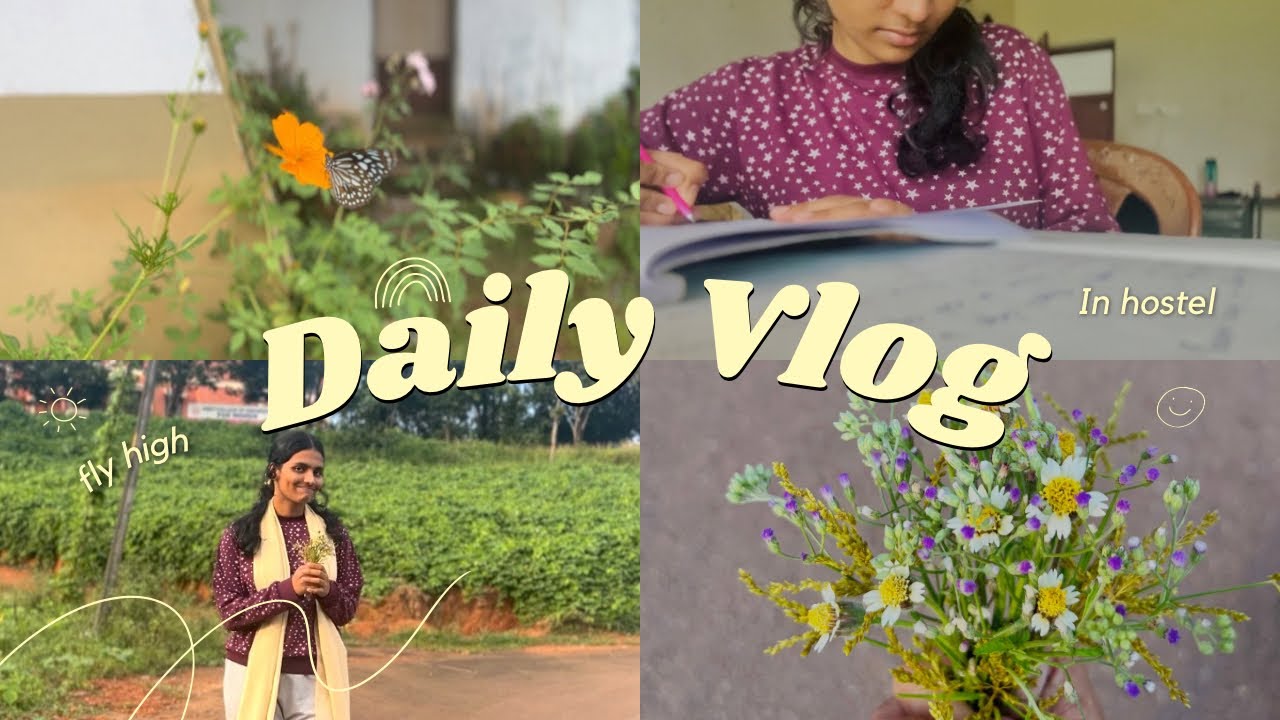 VLOG! Day in my life in Hostel🌼🤎