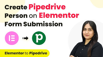 How to Create Pipedrive Person on Elementor Form Submission | Elementor to Pipedrive