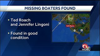 Missing boaters found safe