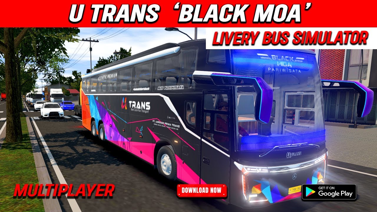 U Trans R25 IDBS Simulator Bus Sumatera - Livery Bus U TRANS 'BLACK MOA' [R25 ...