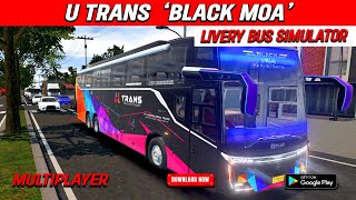 Idbs Simulator Bus Sumatera - Livery Bus U Trans Black Moa R25