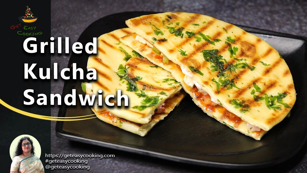 Kulcha Sandwich How to Make Grilled Kulcha Sandwich Simple Way to