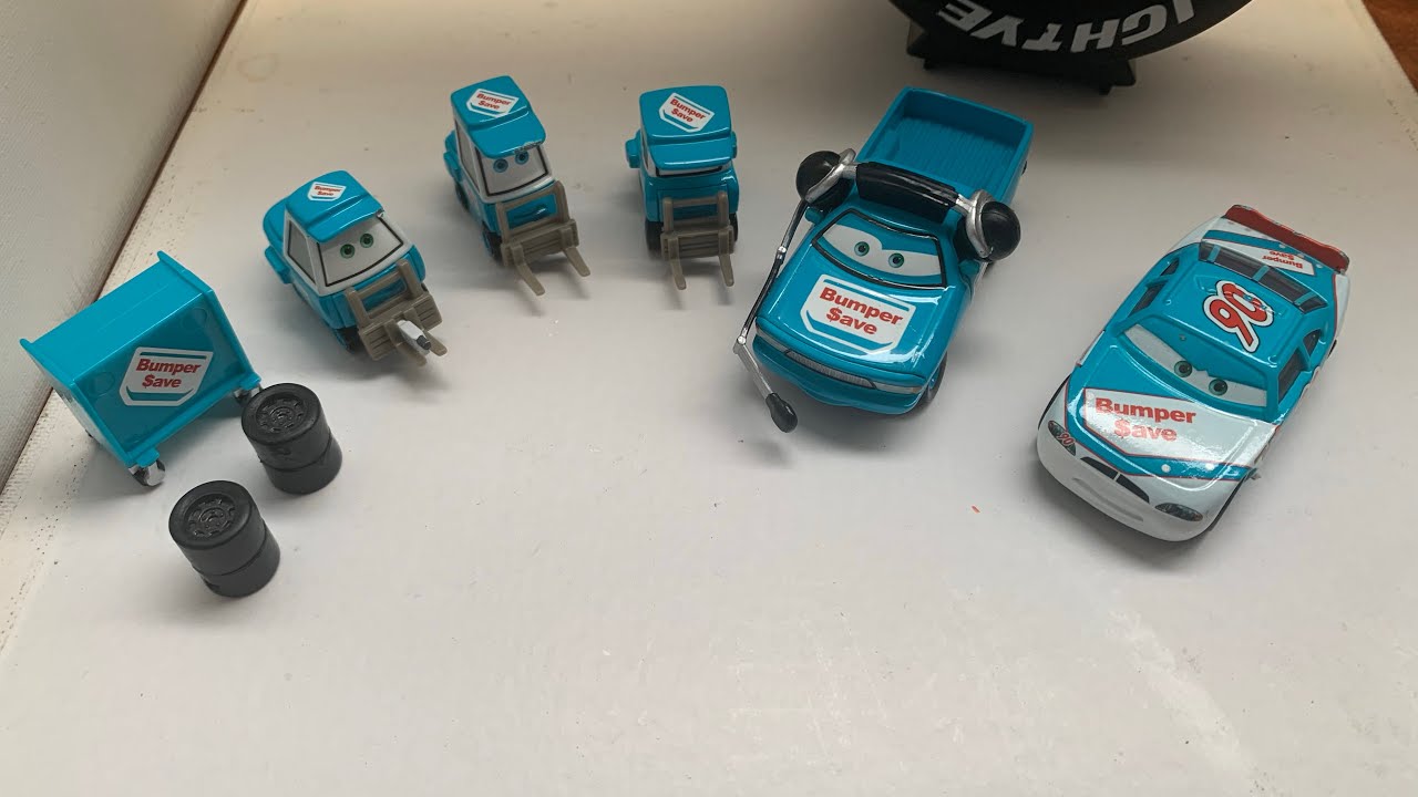 Cars — El equipo Bumper Save + Lanzadora