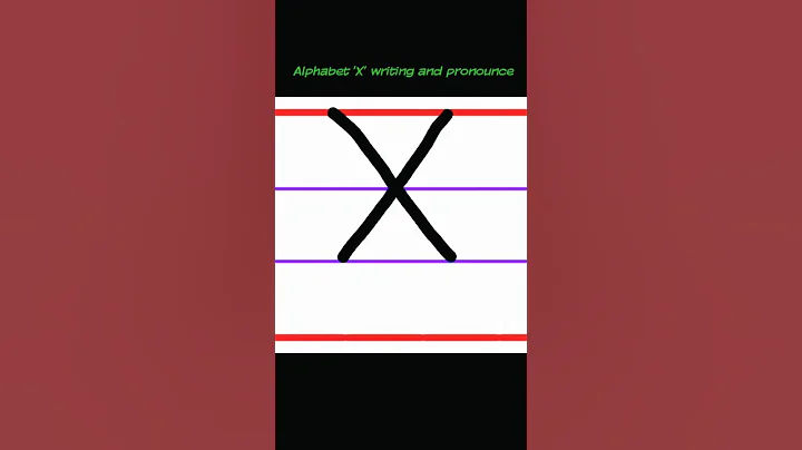 Alphabet 'X' writing and pronounce @rdgodaraeducation