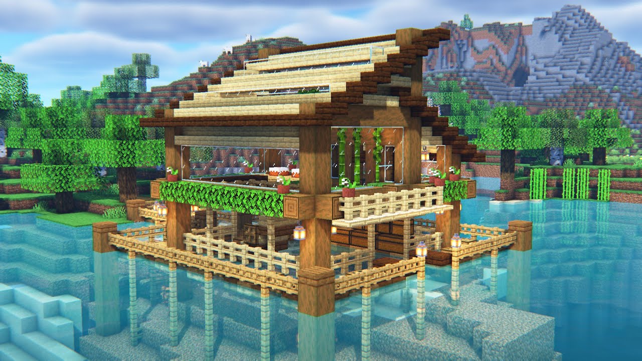 Minecraft, Casa Moderna no Lago