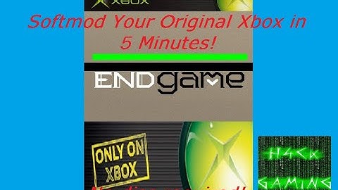 Newest Original Xbox Exploit - EndGame - Softmod in 5 minutes!