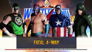 A requested fatal 4-way match with kalisto vs custom characters
captain america hurricane green arrow wwe 2k18
https://store.playstation.com/#!/en-us/t...