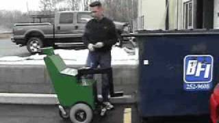 Waste Container Puller pulls heavy trash container