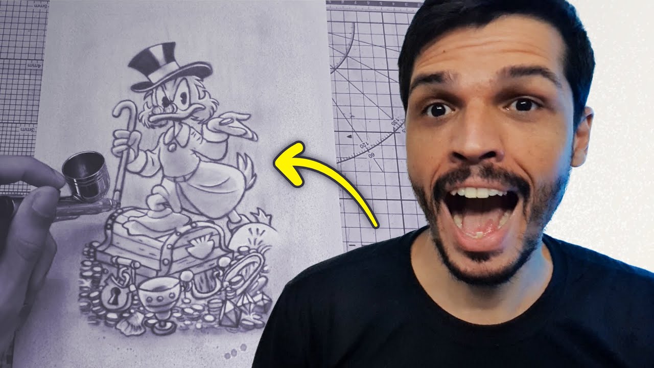 como desenhar o tio patinhas passo a passo 