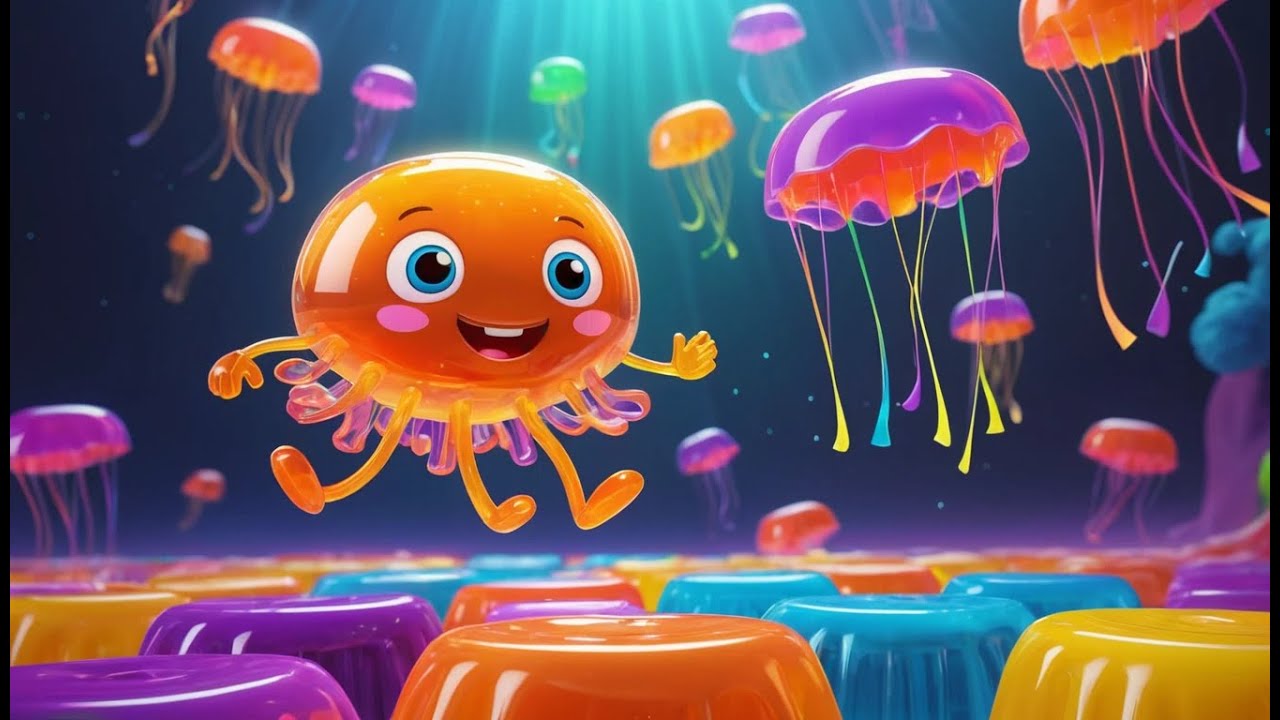 Fall Guys Jelly Jumper Bounced Off the Rotating Platform | Kids Songs & Nursery Rhymes