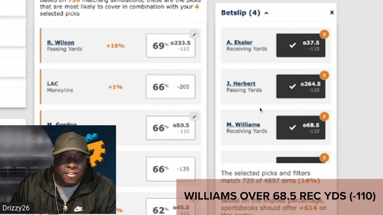 FREE NFL SAME GAME PARLAY BET FOR TODAY (DEN vs LAC) - YouTube