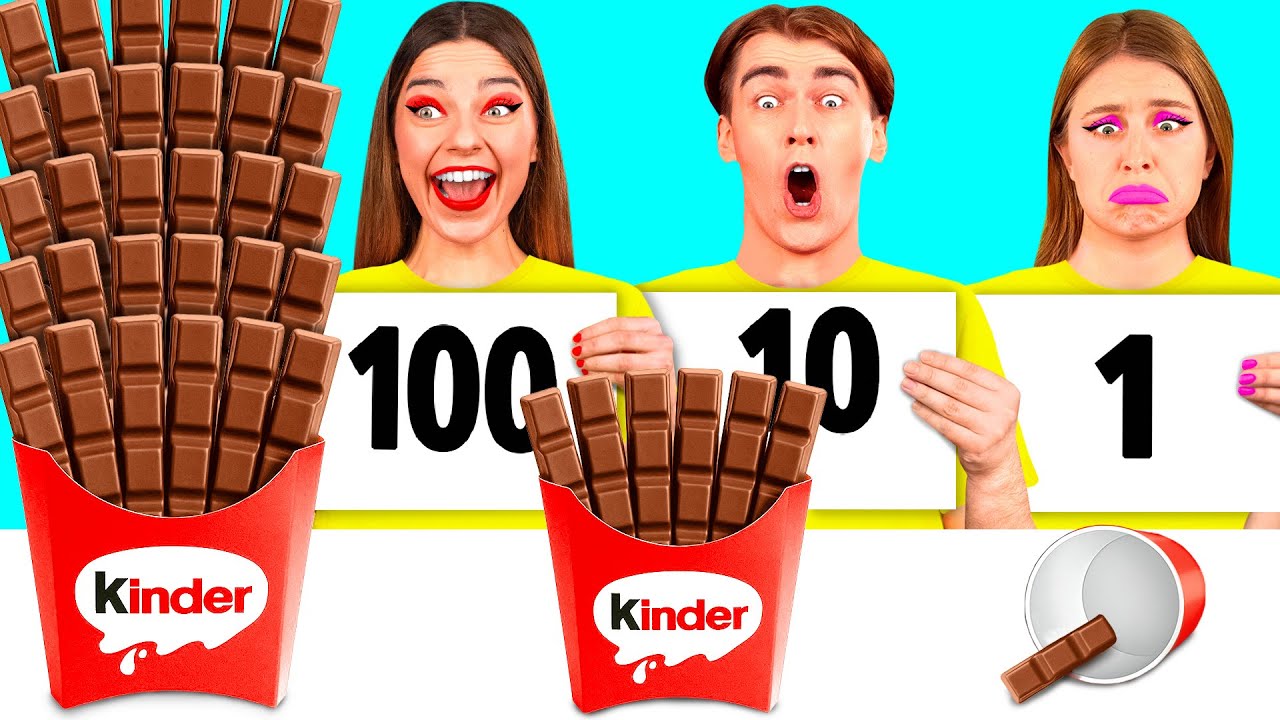 100 Layers of Food Challenge | Funny Situations