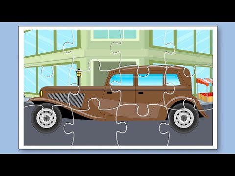Vintage Car Puzzle, Cartoon Video For Children