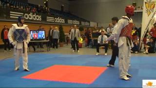 Lutalo Muhammad v Aaron Cook at the 2012 German Taekwondo Open