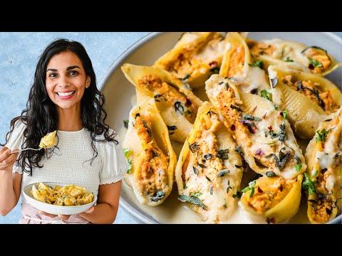 Pumpkin Ricotta Stuffed Shells | brilliant vegan recipe 🍂