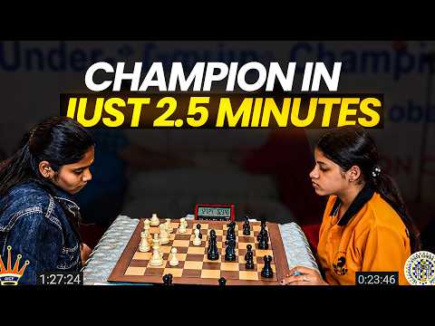 Just 2.5 minutes to become National under-15 champion! | Saranya vs Prishita