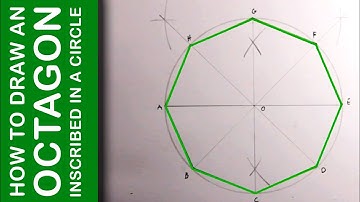 How to Draw an Octagon inscribed in a Circle