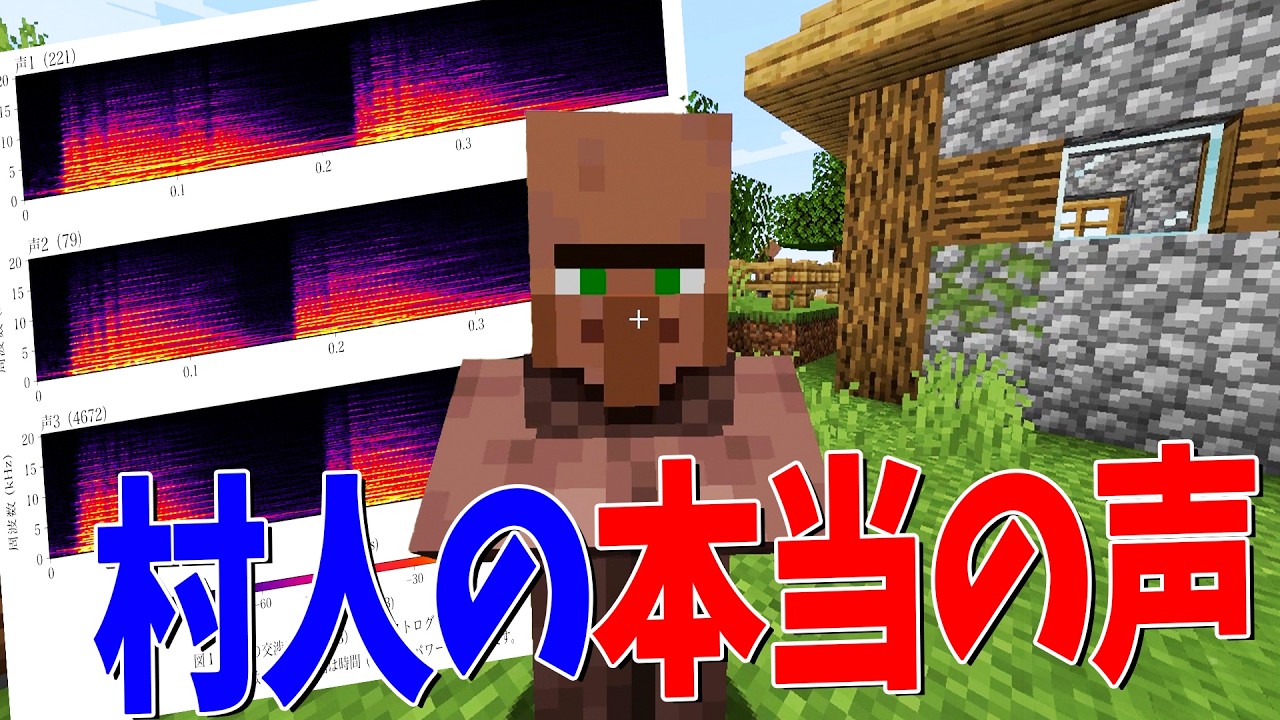 マインクラフトの村人が本当は何を話しているか科学的に調べてみた