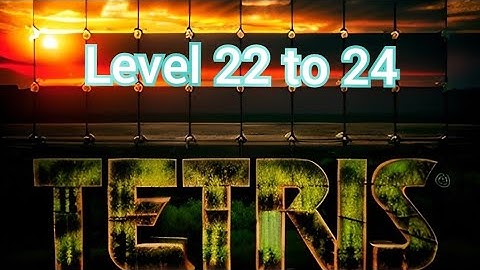 Tetris game play video | beating level 22 to 24 | satisfying | @gamergirlgg2014