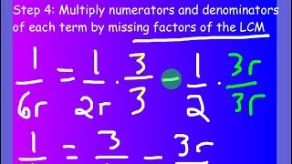Solve Rational Equations (Monomial Denominators) (Ex 1)