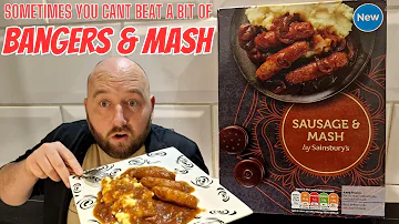 BANGERS AND MASH - Sometimes you can't beat it - Sainsburys - Food Review - "NEW" SAUSAGE AND MASH