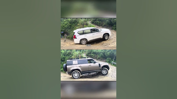 Toyota Prado vs Land Rover Defender hill climbing challenge, Land Rover Defender wins!
