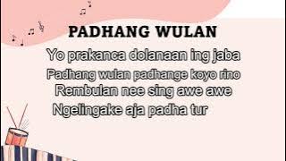 PADHANG WULAN - LAGU DAERAH JAWA TENGAH - LIRIK - KARAOKE