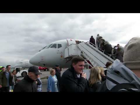 Видео: Перелёт Санкт-Петербург - Москва. Замена неисправного борта в Пулково.