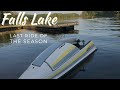 Autumn jet ski on Falls Lake