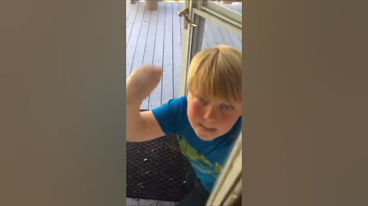 Spoiled kid breaks window then cries