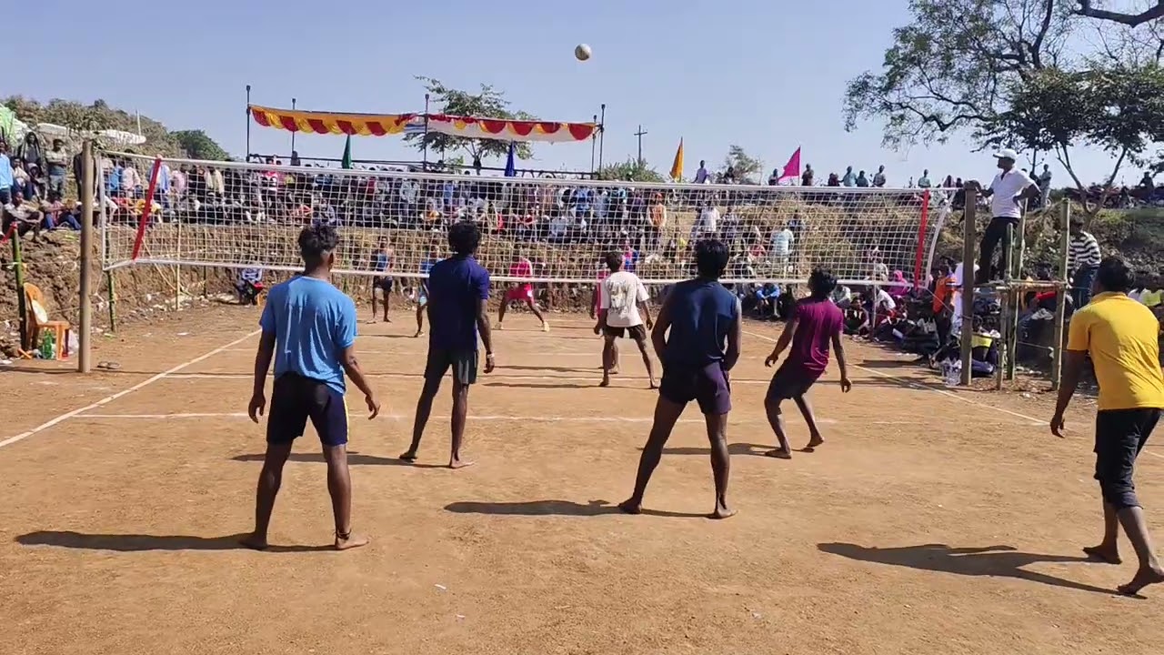 Pujariguda Vollyball Tournament Rabit Pada Bodhu Kapil Mitu vs xyz