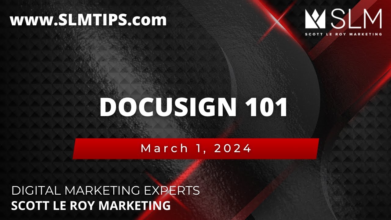 DocuSign 101 3/1 - YouTube