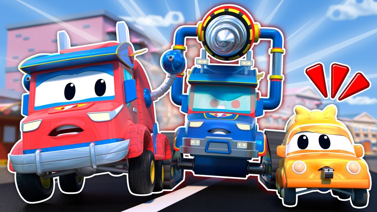 Beeil dich, SUPER TRUCK, finde die Babys, bevor es der Böse Bohrer tut! | Superhelden Rettung